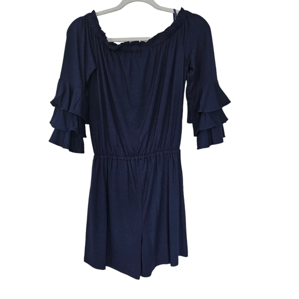 NWT Lilly Pulitzer Calla Blue Romper size XS - Picture 3 of 7